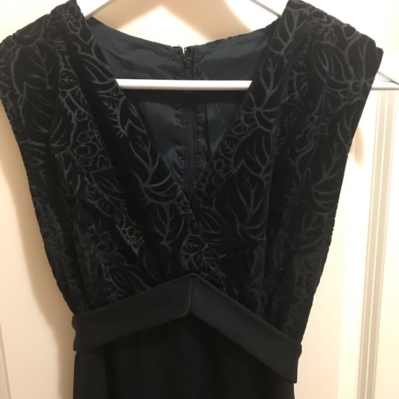 Velvet black evening dress gown sexy yet modest and classy, lovely high quality - Picture 6 of 10